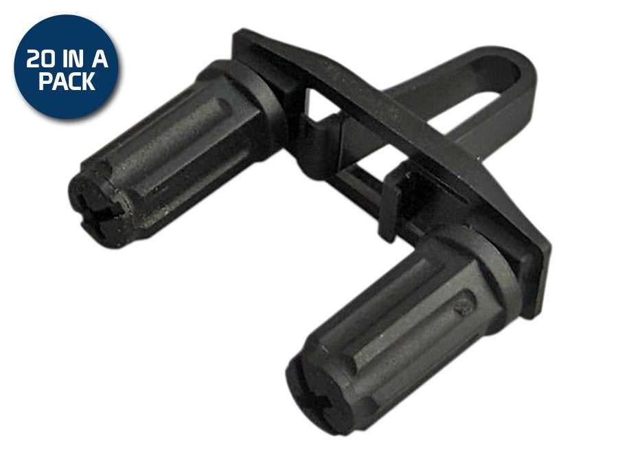 Rackstuds Duo 2.2mm/3.2mm 20 Pack Black