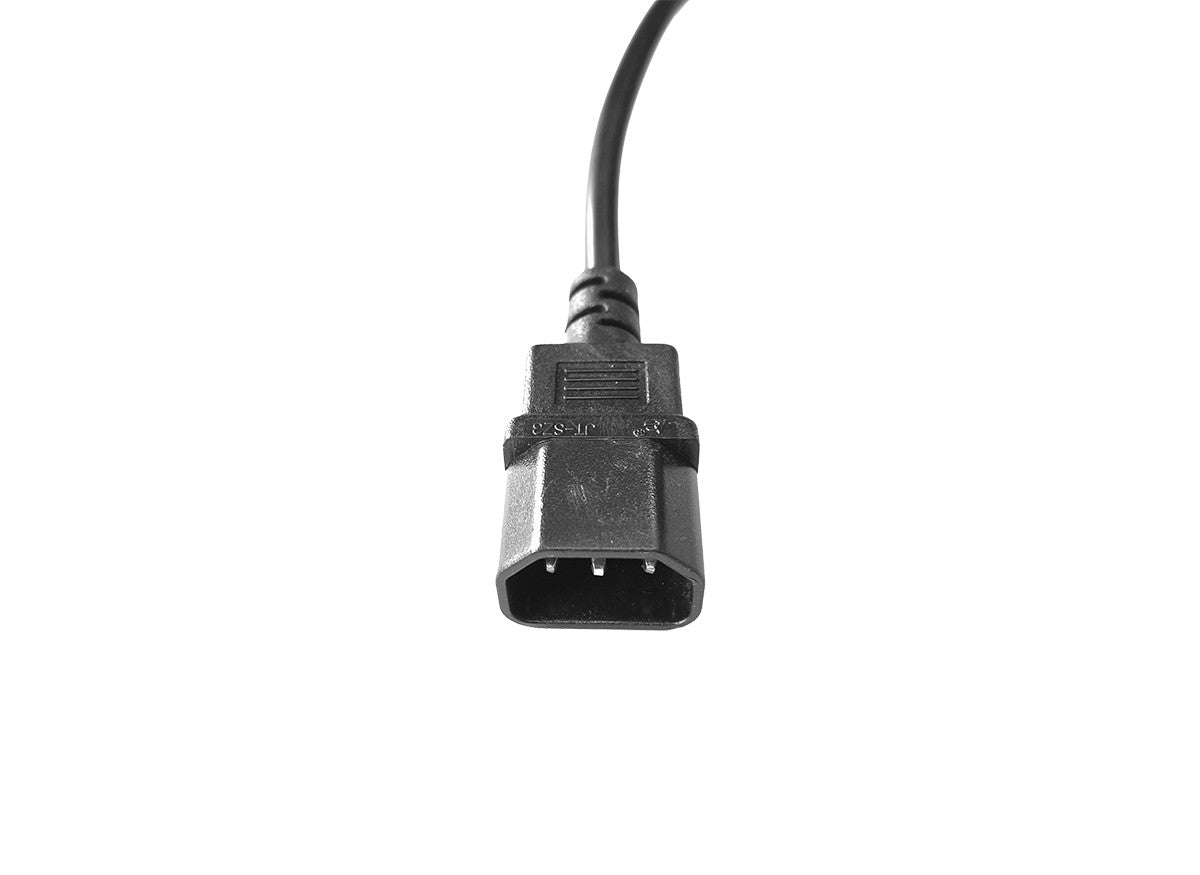 Multi Plug 1x16A 1x5A 0.5m IEC Cord Black