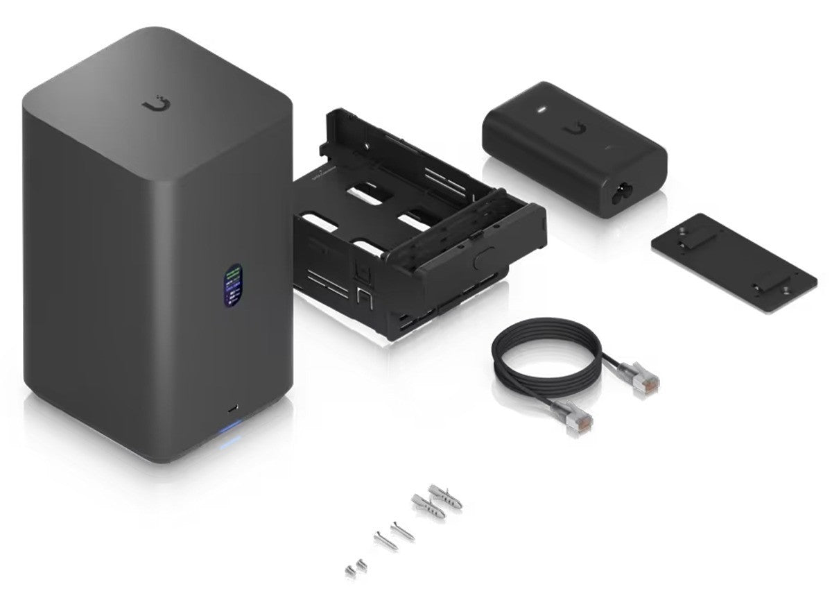 Ubiquiti UniFi Black UNAS 2.5Gbps Ethernet 2x 3.5" HDD bays
