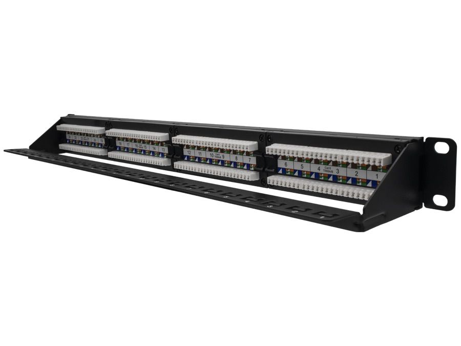 Linkbasic 24 Port Cat6 Rack Mount Patch Panel – Mr Satellite