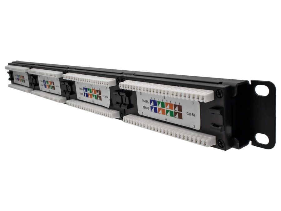 Linkbasic 24 Port Cat5e Rack Mount Patch Panel – Mr Satellite