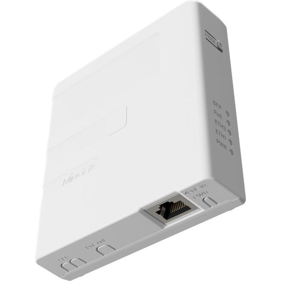 MikroTik GPEN21 Smart Media Converter with PoE Pass-through | GPEN21