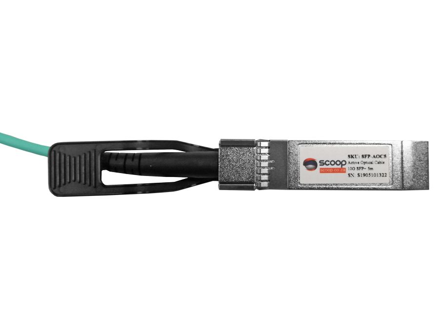 Scoop Active Optical Cable 5m 10G SFP+ Uplink Cable