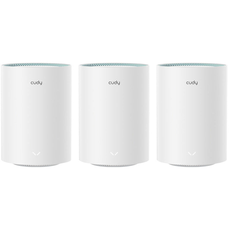Cudy: Dual Band WiFi 5 1200Mbps Gigabit Mesh Router 3 Pack | M1300 (3 ...