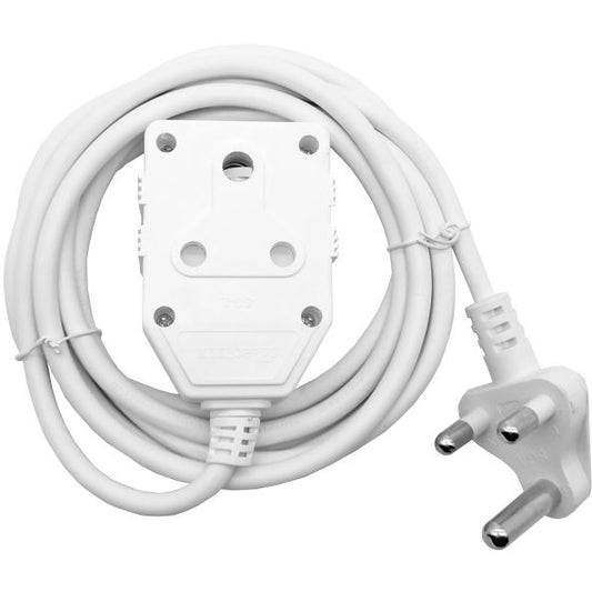 3M 10A Extension Cord with Double Coupler