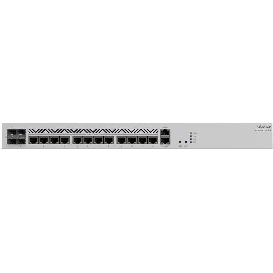 MikroTik Cloud Core 12 Port Gigabit 4SFP+ 16 Core Router | CCR2116-12G-4S+