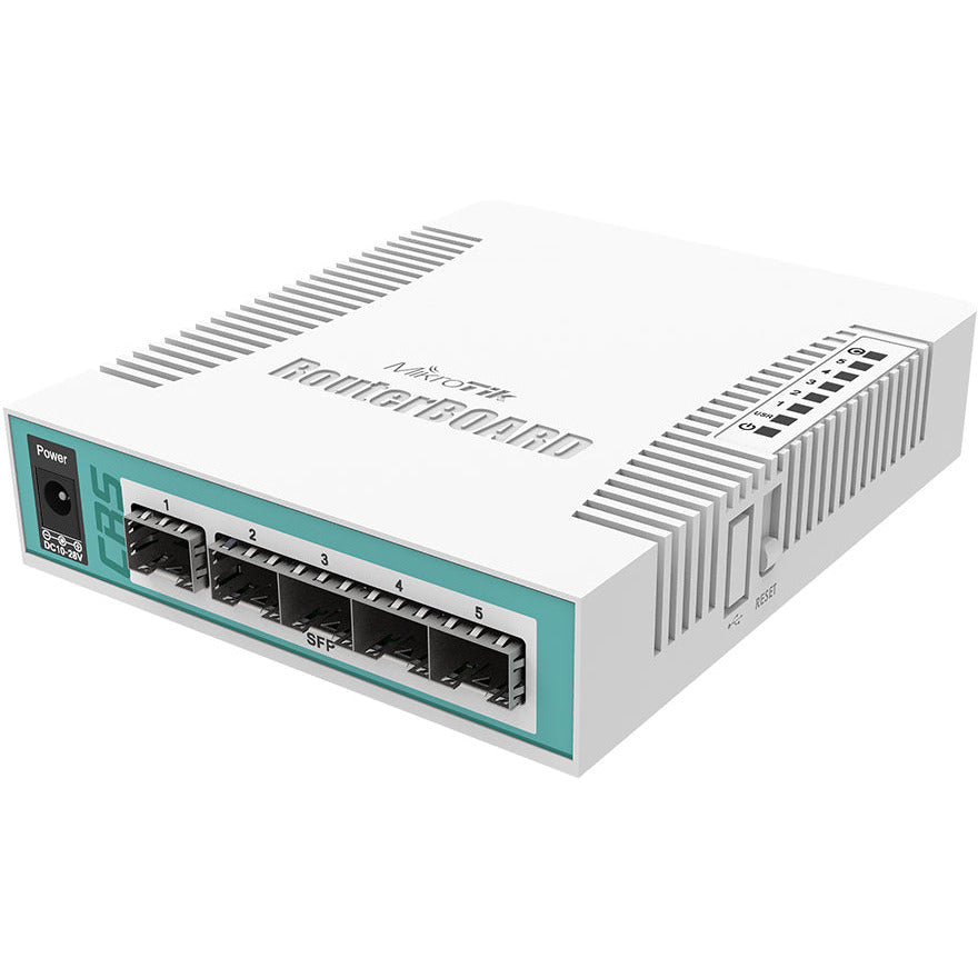 MikroTik Cloud Router Switch 5 Port SFP 1 PoE/SFP Port | CRS106-1C-5S