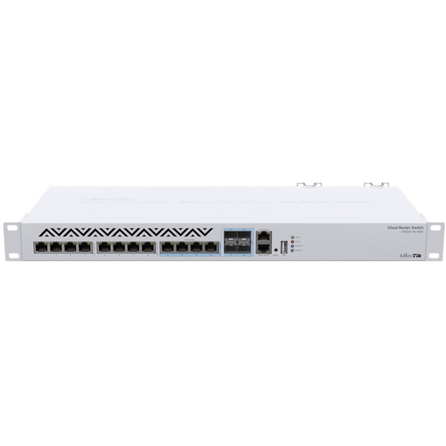 MikroTik Cloud Router Switch 8 Port 10Gbps 4SFP+/10Gbps Ports | CRS312-4C+8XG-RM