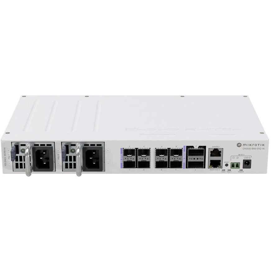 MikroTik Cloud Router Switch 8 Port SFP28 2 QSFP28 | CRS510-8XS-2XQ-IN