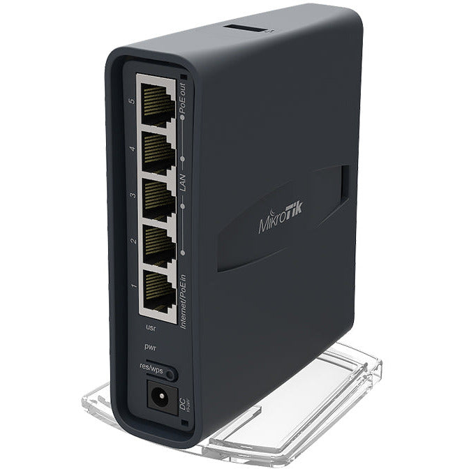 MikroTik hAP ac Lite Tower 5 Port Ethernet 750Mbps WiFi 5 Router | RB952Ui-5ac2nD-TC