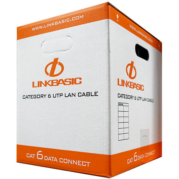 Linkbasic 305M Box Cat6 Solid Grey UTP Network Cable